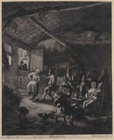 KG 05182
<br/>
Boerenfeest in een stal
<br/>
<em>Visscher, Jan de (ca. 1636-na 1692)</em>